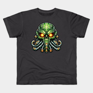 Biomech Cthulhu Overlord S01 D43 Kids T-Shirt